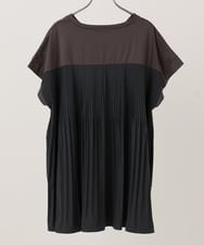 OLKID50079 eur3(エウルキューブ) 【WEB先行販売】【大きいサイズ/a.v.v×eur3】バックプリーツトップス ダークグレー
