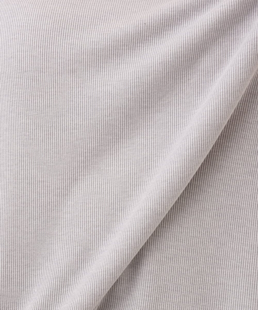 OLKID53044 eur3(エウルキューブ) 【大きいサイズ/接触冷感】リブラウンドネックタンクトップ ライトグレー