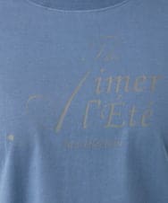 OLKID54059 eur3(エウルキューブ) 【大きいサイズ/UVカット/接触冷感】ドロップショルダーロゴTシャツ ブルー