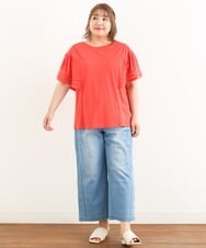 OLKIP47050 eur3(エウルキューブ) 【大きいサイズ/11号サイズあり】フレアスリーブカットソー レッド(05)