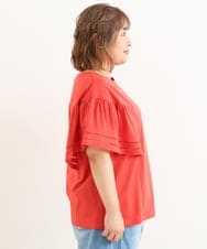 OLKIP47050 eur3(エウルキューブ) 【大きいサイズ/11号サイズあり】フレアスリーブカットソー レッド(05)