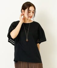OLKIP47050 eur3(エウルキューブ) 【大きいサイズ/11号サイズあり】フレアスリーブカットソー ブラック(94)