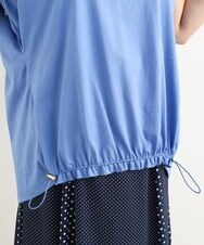OLKIP48050 eur3(エウルキューブ) 【大きいサイズ/a.v.v×eur3】接触冷感裾ドロストカットソー ブルー(55)