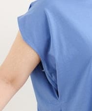 OLKIP48050 eur3(エウルキューブ) 【大きいサイズ/a.v.v×eur3】接触冷感裾ドロストカットソー ブルー(55)