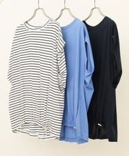OLKIP48050 eur3(エウルキューブ) 【大きいサイズ/a.v.v×eur3】接触冷感裾ドロストカットソー アイボリー(80)
