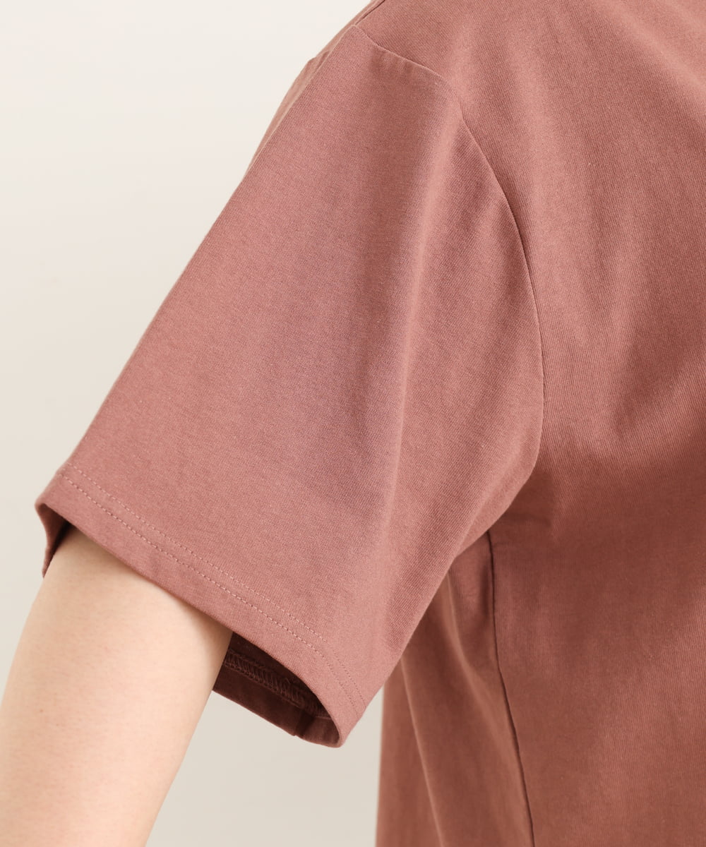 OLKIP49060 eur3(エウルキューブ) 【大きいサイズ】カレッジロゴTシャツ ブラウン(17）