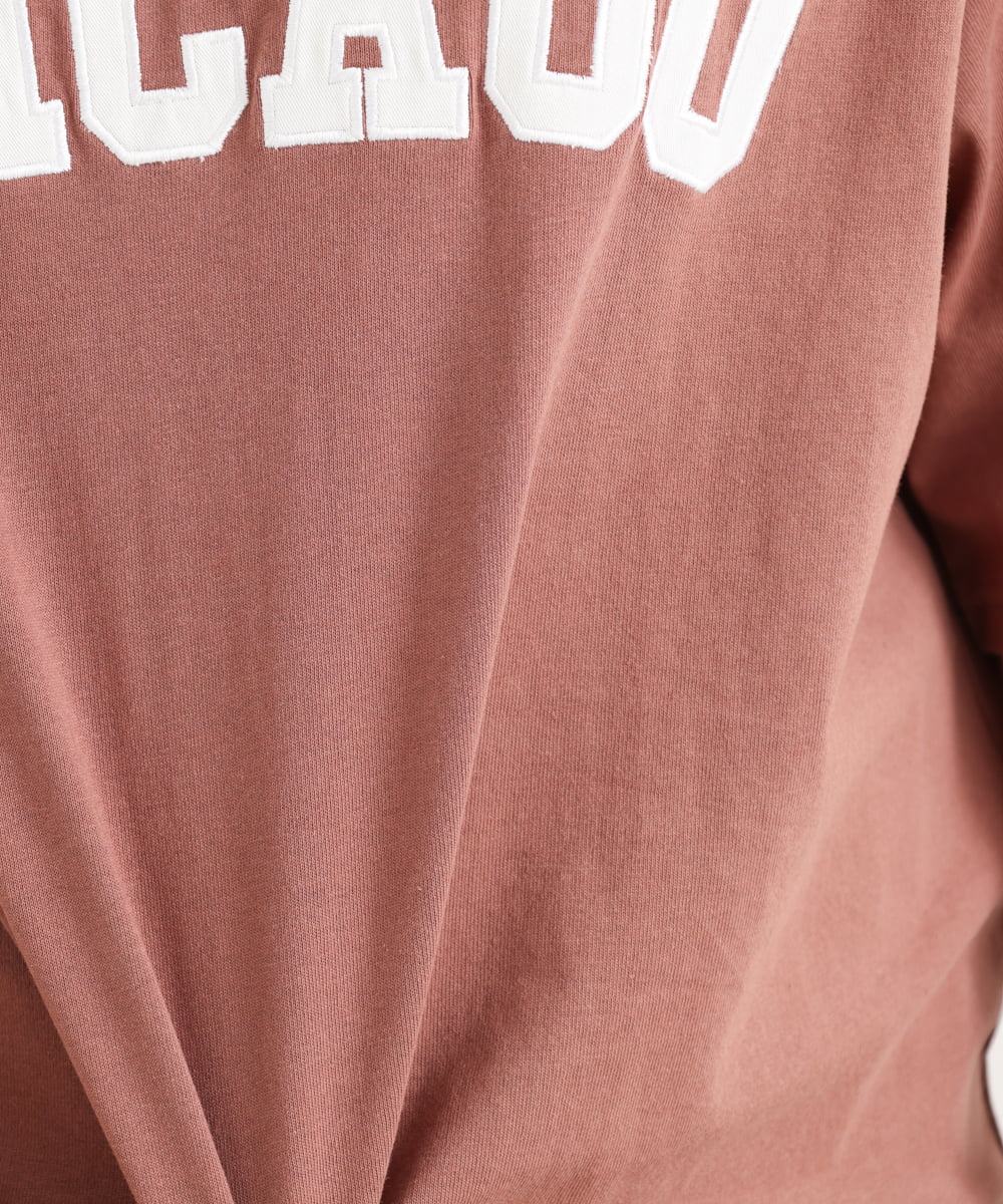 OLKIP49060 eur3(エウルキューブ) 【大きいサイズ】カレッジロゴTシャツ ブラウン(17）