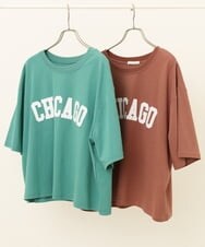 OLKIP49060 eur3(エウルキューブ) 【大きいサイズ】カレッジロゴTシャツ グリーン(35)