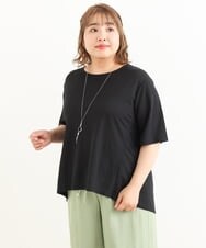 OLKIP50070 eur3(エウルキューブ) 【大きいサイズ】切り替えカノコカットソー ブラック(94)