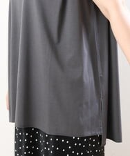 OLKIS50060 eur3(エウルキューブ) 【大きいサイズ/接触冷感】タックノースリーブトップス ダークグレー(93)