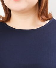 OLKIS53070 eur3(エウルキューブ) 【大きいサイズ/接触冷感】シアー切り替えカットソー ネイビー(57)