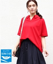 OLKIV43079 eur3(エウルキューブ) 【大きいサイズ/接触冷感】半袖ポロシャツ レッド(05)