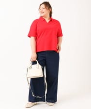 OLKIV43079 eur3(エウルキューブ) 【大きいサイズ/接触冷感】半袖ポロシャツ レッド(05)