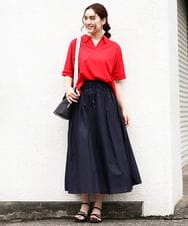 OLKIV43079 eur3(エウルキューブ) 【大きいサイズ/接触冷感】半袖ポロシャツ レッド(05)