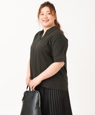 OLKIV43079 eur3(エウルキューブ) 【大きいサイズ/接触冷感】半袖ポロシャツ グリーン(35)（WEB限定カラー）