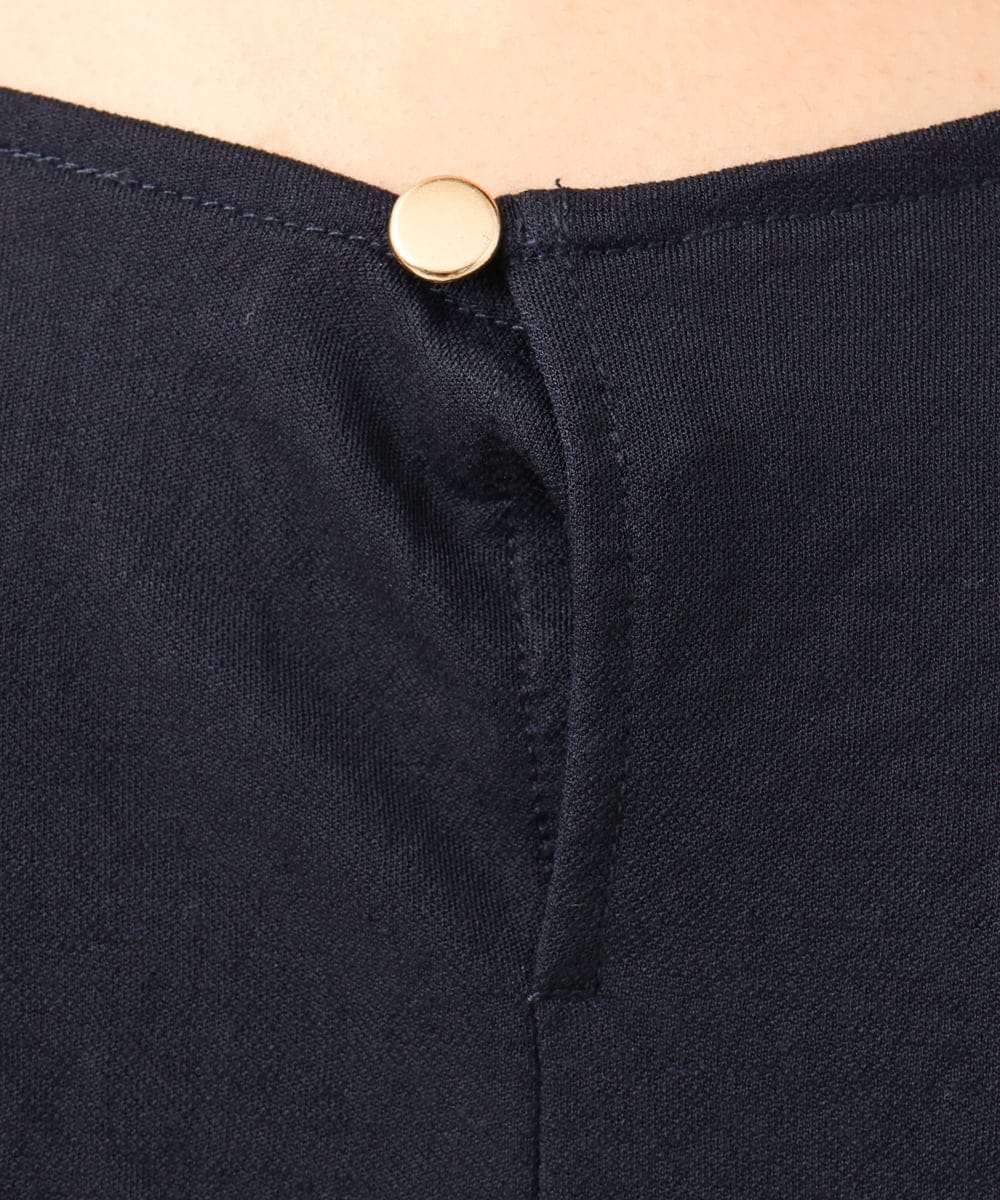 OLKIV46099 eur3(エウルキューブ) 【大きいサイズ/接触冷感】パネル切り替えフレアチュニック ネイビー(57)
