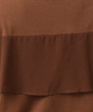 OLKIV57054 eur3(エウルキューブ) 【大きいサイズ/a.v.v×eur3】シフォンケープカットソー ダークブラウン(87)