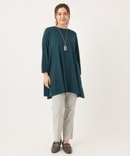 OLKJA04069 eur3(エウルキューブ) 【大きいサイズ/UVカット/吸水速乾】接触冷感ジャージーチュニック グリーン(35)