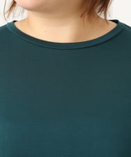 OLKJA04069 eur3(エウルキューブ) 【大きいサイズ/UVカット/吸水速乾】接触冷感ジャージーチュニック グリーン(35)