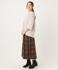 OLKJA05049 eur3(エウルキューブ) 【大きいサイズ】エンボスロゴTシャツ グレージュ(89)