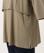OLKJA19069 eur3(エウルキューブ) 【大きいサイズ】ケープデザインカットソー カーキ(36)