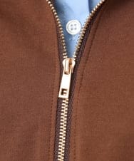 OLKJD02099 eur3(エウルキューブ) 【WEB先行販売】【大きいサイズ】シャツレイヤードトップス ダークブラウン