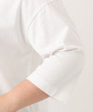 OLKJD05069 eur3(エウルキューブ) 【WEB先行販売】【大きいサイズ】ドロップショルダーロゴTシャツ ホワイト