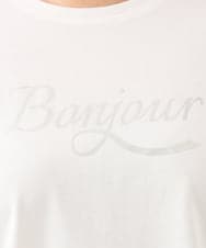 OLKJD05069 eur3(エウルキューブ) 【WEB先行販売】【大きいサイズ】ドロップショルダーロゴTシャツ ホワイト