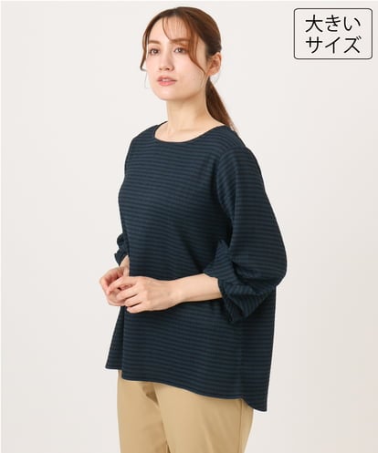 OLKJD12059 eur3 【大きいサイズ】カーブヘムカットソー