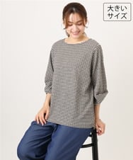 OLKJD12059 eur3(エウルキューブ) 【大きいサイズ】カーブヘムカットソー アイボリー