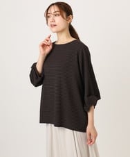 OLKJD12059 eur3(エウルキューブ) 【大きいサイズ】カーブヘムカットソー ダークブラウン
