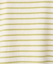 OLKJS03069 eur3(エウルキューブ) 【雑誌掲載】【大きいサイズ】コットンボーダーカットソー ライトイエロー(20)