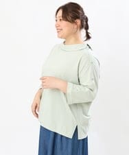 OLKJS14079 eur3(エウルキューブ) 【大きいサイズ】ドクターカラーカットソー ライトグリーン(30)