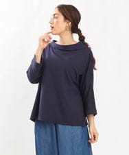 OLKJS14079 eur3(エウルキューブ) 【大きいサイズ】ドクターカラーカットソー ネイビー(57)