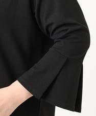 OLKKA02069 eur3(エウルキューブ) 【WEB先行販売】【大きいサイズ】カットジョーゼット袖フレアトップス ブラック(94)