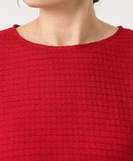 OLKKA08069 eur3(エウルキューブ) 【WEB先行販売】【大きいサイズ】シャーリングジャージープルオーバー レッド(05)
