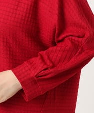 OLKKA08069 eur3(エウルキューブ) 【WEB先行販売】【大きいサイズ】シャーリングジャージープルオーバー レッド(05)