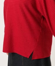 OLKKA08069 eur3(エウルキューブ) 【WEB先行販売】【大きいサイズ】シャーリングジャージープルオーバー レッド(05)