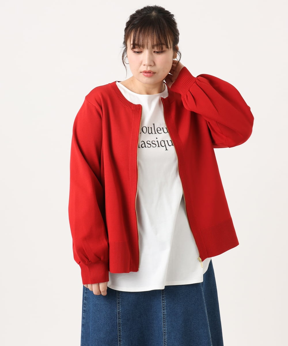OLKKA22059 eur3(エウルキューブ) 【WEB先行販売】【大きいサイズ】裾ラウンドロゴTシャツ ホワイト(90)
