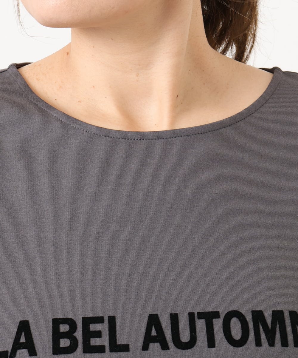 OLKKA22059 eur3(エウルキューブ) 【WEB先行販売】【大きいサイズ】裾ラウンドロゴTシャツ グレー(92)
