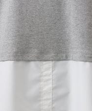 OLKKA24099 eur3(エウルキューブ) 【WEB先行販売】【大きいサイズ】シャツレイヤード風カットソー グレー(92)