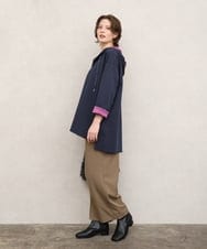 OLKKD07099 eur3(エウルキューブ) 【大きいサイズ】ダンボールリバーフーディトップス ネイビー（WEB限定カラー）
