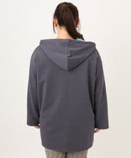 OLKKD07099 eur3(エウルキューブ) 【大きいサイズ】ダンボールリバーフーディトップス グレー