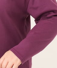 OLKKD09064 eur3(エウルキューブ) 【WEB先行販売】【大きいサイズ】ドロップショルダーロゴTシャツ ワイン