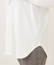 OLKKD10064 eur3(エウルキューブ) 【WEB先行販売】【大きいサイズ】プリント長袖Tシャツ ホワイト