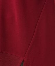 OLKKD11089 eur3(エウルキューブ) 【大きいサイズ】袖リブイレヘムカットソー ワイン