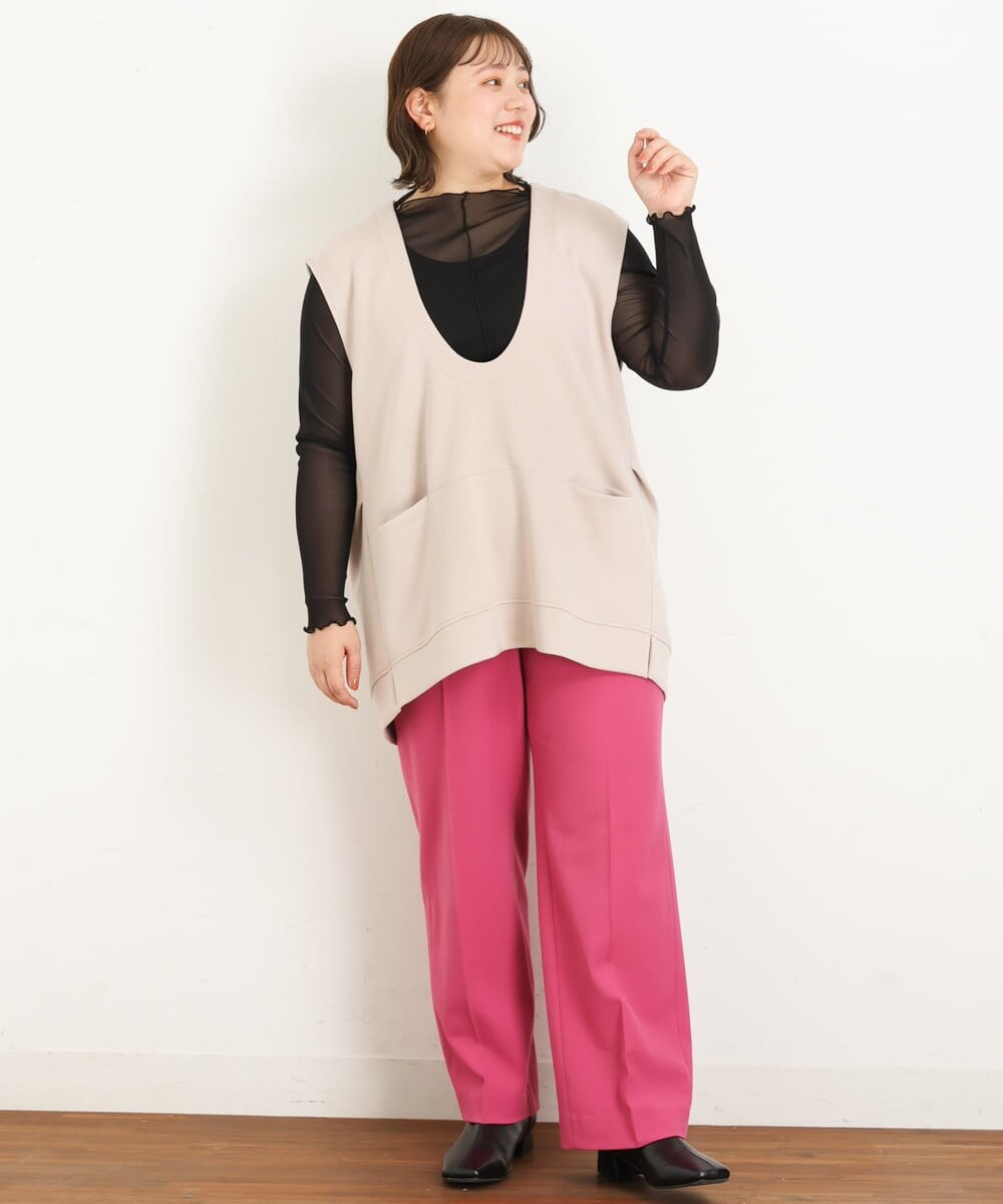 OLKKP06070 eur3(エウルキューブ) 【大きいサイズ】ダンボールベスト ベージュ(82)