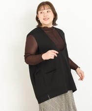 OLKKP06070 eur3(エウルキューブ) 【大きいサイズ】ダンボールベスト ブラック(94)
