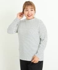 OLKKP12045 eur3(エウルキューブ) 【大きいサイズ】プチハイネックカットソー アイボリー(80)