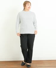 OLKKP12045 eur3(エウルキューブ) 【大きいサイズ】プチハイネックカットソー アイボリー(80)